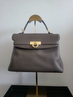 Parisa Wang Grey Grace Medium Soft top handle bag